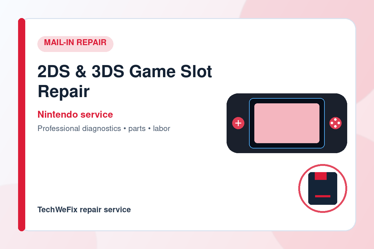 2DS And 3DS Game Slot Repair