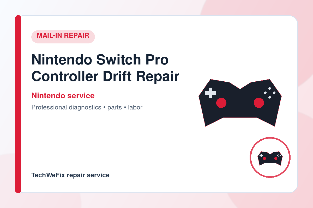 Nintendo Switch Pro Controller Drift Repair
