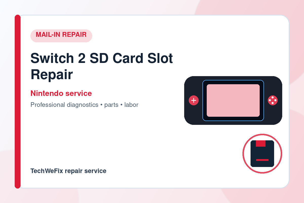 Switch 2 SD Card Slot Repair