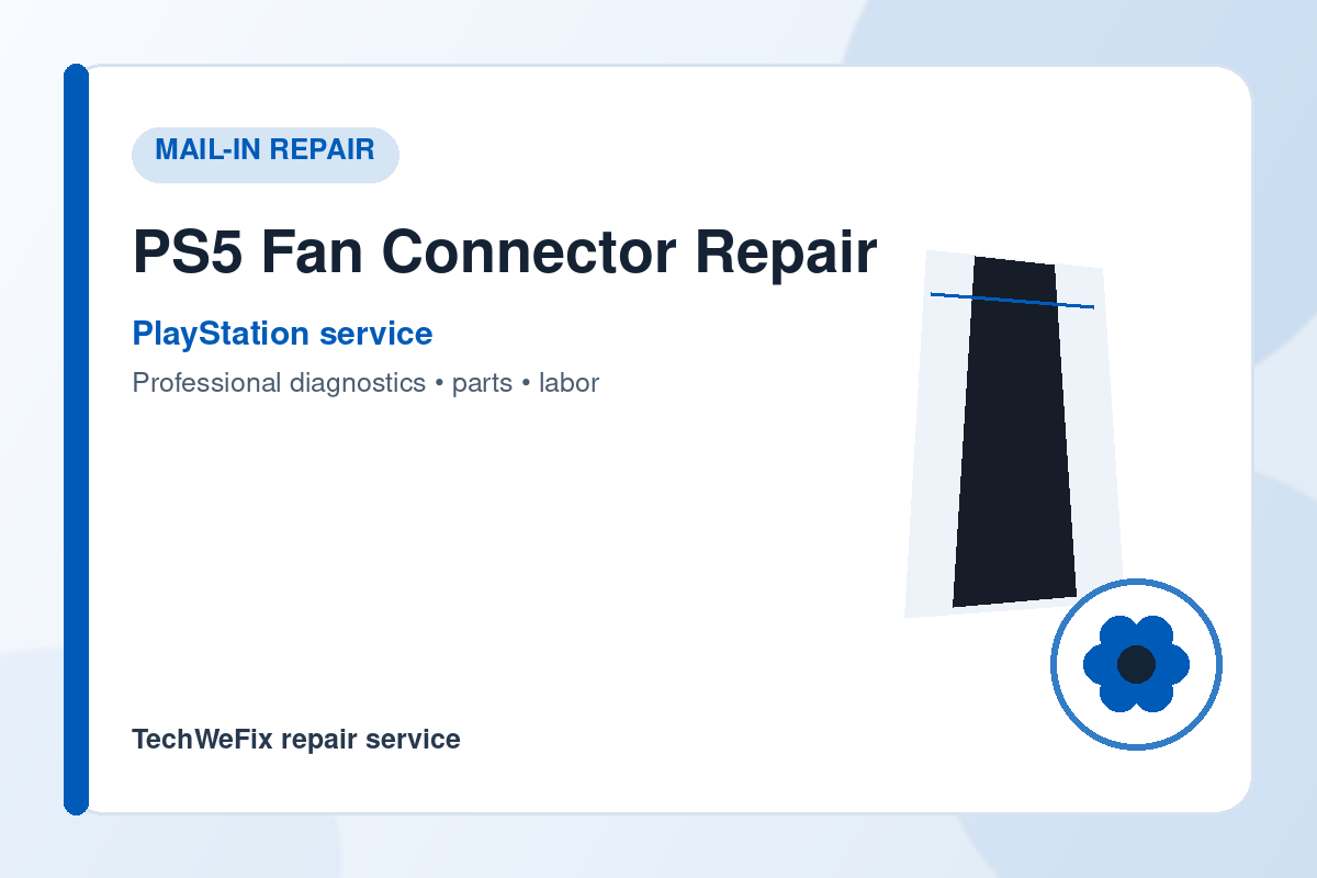 PS4 Fan Connector Repair
