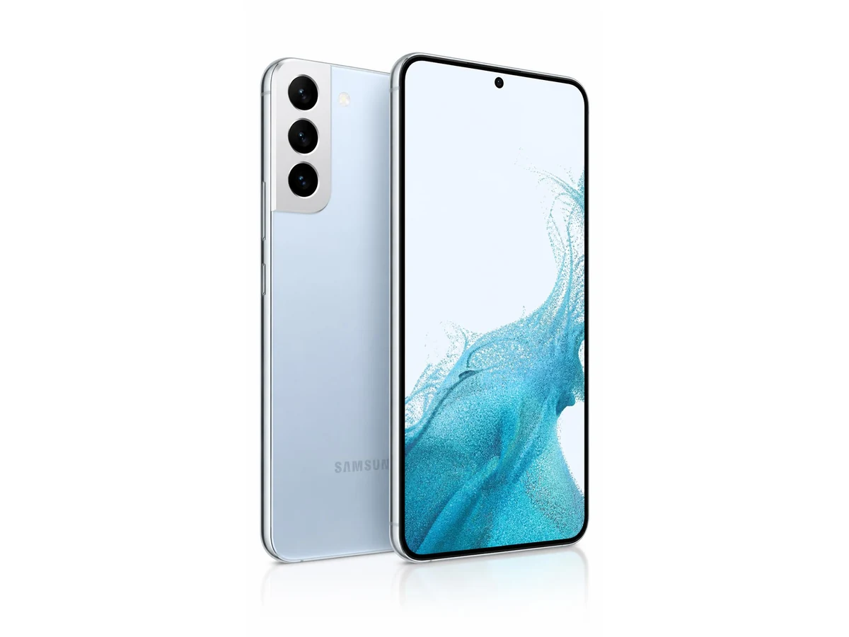 Modern Samsung Galaxy phone shown from the front and rear